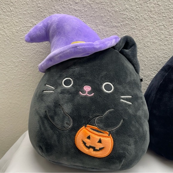 Lot of 3  Squishmallows 5" Skeleton skull Judith Black  Halloween Plush Animals - Picture 2 of 11